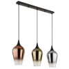 Globo lighting Lavus hanging light black, 3-light sources