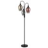 Globo lighting Lavus floor lamp black, 3-light sources