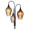 Globo lighting Lavus floor lamp black, 3-light sources