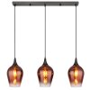 Globo lighting Lavus hanging light chrome, black, 3-light sources