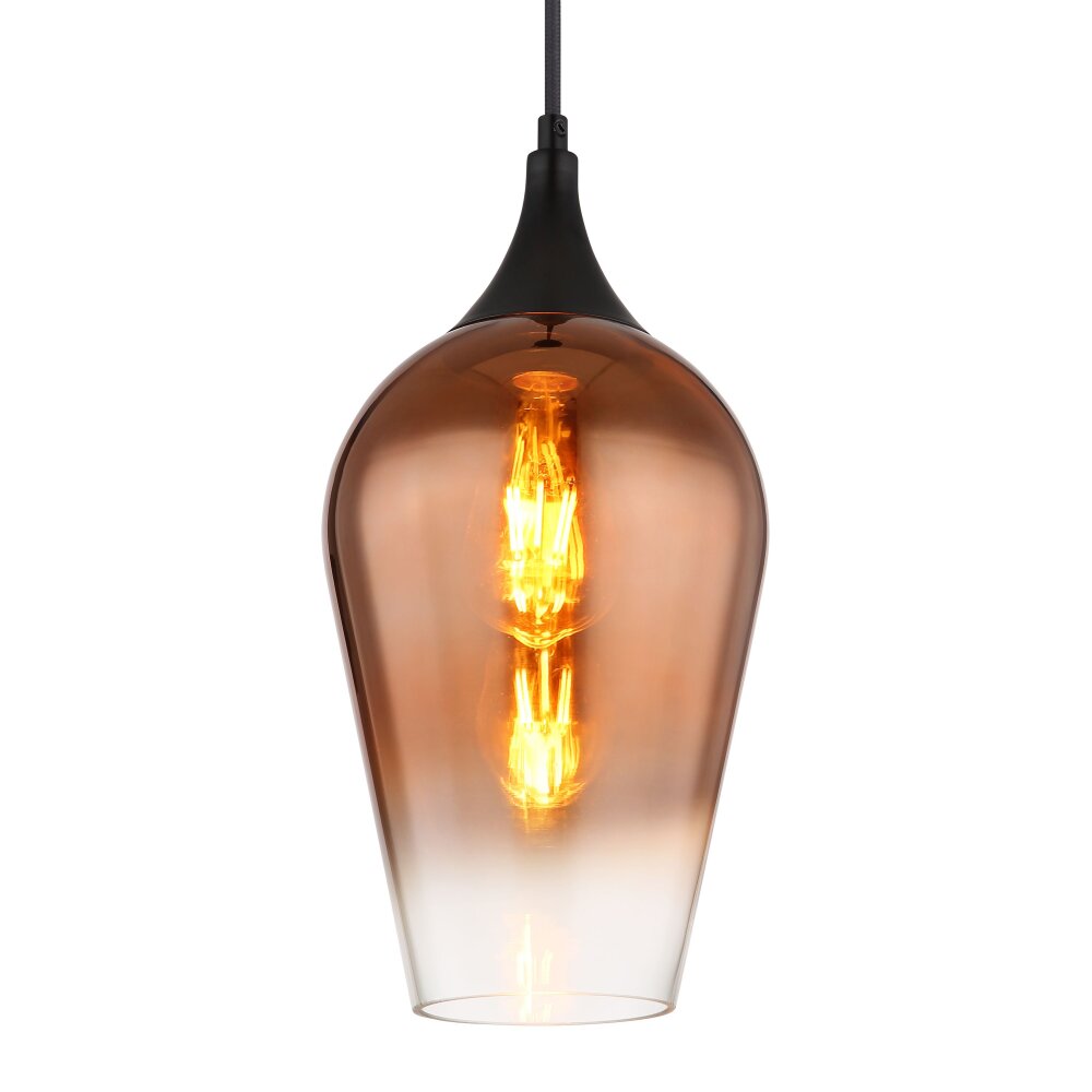 Globo lighting Lavus hanging light black, 1-light source
