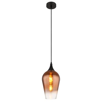 Globo lighting Lavus hanging light black, 1-light source