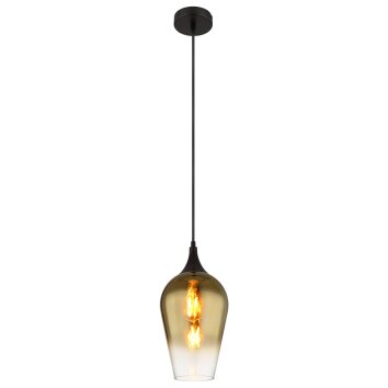 Globo lighting Lavus hanging light black, 1-light source