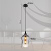 Globo lighting Lavus hanging light black, 1-light source