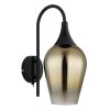 Globo lighting Lavus wall light black, 1-light source