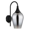 Globo lighting Lavus wall light black, 1-light source