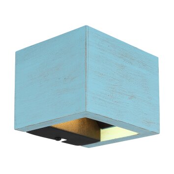 Globo lighting Alina wall light LED blue, black, 1-light source