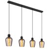 Globo lighting Ryan hanging light black, 4-light sources