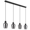 Globo lighting Ryan hanging light black, 4-light sources