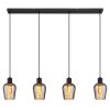 Globo lighting Ryan hanging light black, 4-light sources