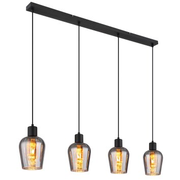 Globo lighting Ryan hanging light black, 4-light sources