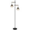 Globo lighting Ryan floor lamp Ecru, black, 2-light sources