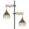 Globo lighting Ryan floor lamp Ecru, black, 2-light sources