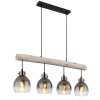 Globo lighting Ryan hanging light Ecru, black, 4-light sources