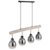 Globo lighting Ryan hanging light Ecru, black, 4-light sources