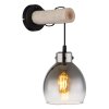 Globo lighting Ryan wall light Ecru, black, 1-light source