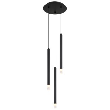 Globo lighting Blake hanging light black, 3-light sources