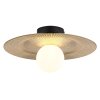 Globo lighting Riga ceiling light black, 1-light source