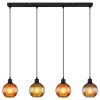 Globo lighting Zumba hanging light black, 4-light sources