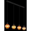 Globo lighting Zumba hanging light black, 4-light sources