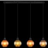 Globo lighting Zumba hanging light black, 4-light sources