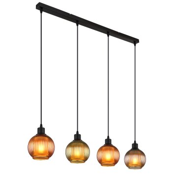 Globo lighting Zumba hanging light black, 4-light sources