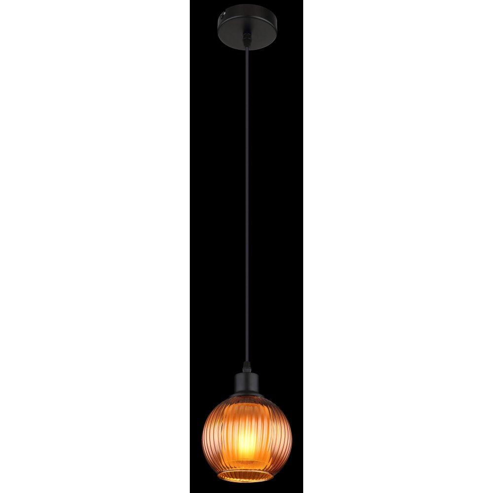 Globo lighting Zumba hanging light black, 1-light source