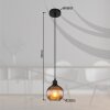 Globo lighting Zumba hanging light black, 1-light source