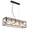 Globo lighting Lisbon hanging light black, 5-light sources