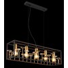 Globo lighting Lisbon hanging light black, 5-light sources