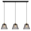 Globo lighting Baku hanging light black, 3-light sources