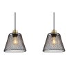 Globo lighting Baku hanging light black, 3-light sources