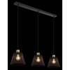 Globo lighting Baku hanging light black, 3-light sources