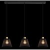 Globo lighting Baku hanging light black, 3-light sources