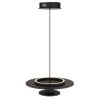 Globo lighting Carter hanging light LED black, 1-light source