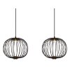 Globo lighting Galway hanging light LED black, 1-light source