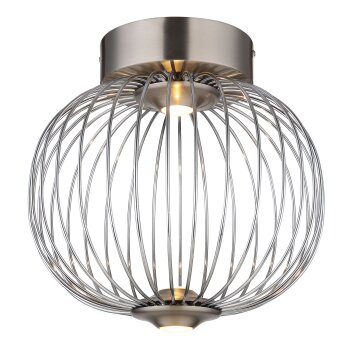 Globo lighting Galway ceiling light LED matt nickel, 1-light source