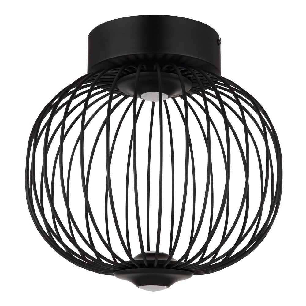 Globo lighting Galway ceiling light LED black, 1-light source