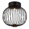 Globo lighting Galway ceiling light LED black, 1-light source