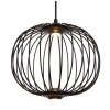 Globo lighting Galway hanging light LED black, 1-light source