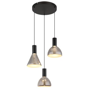 Globo lighting Labora hanging light LED black, 1-light source