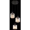 Globo lighting Jordana hanging light black, 3-light sources