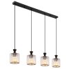 Globo lighting Jordana hanging light black, 4-light sources