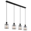 Globo lighting Jordana hanging light black, 4-light sources