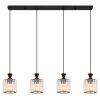 Globo lighting Jordana hanging light black, 4-light sources