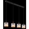 Globo lighting Jordana hanging light black, 4-light sources