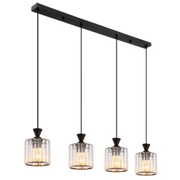 Globo lighting Jordana hanging light black, 4-light sources