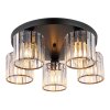 Globo lighting Jordana ceiling light black, 5-light sources