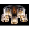 Globo lighting Jordana ceiling light black, 5-light sources