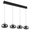 Globo lighting Quintara hanging light LED black, 1-light source